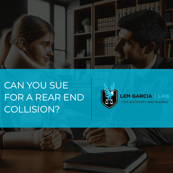 Can you sue for a rear-end collision