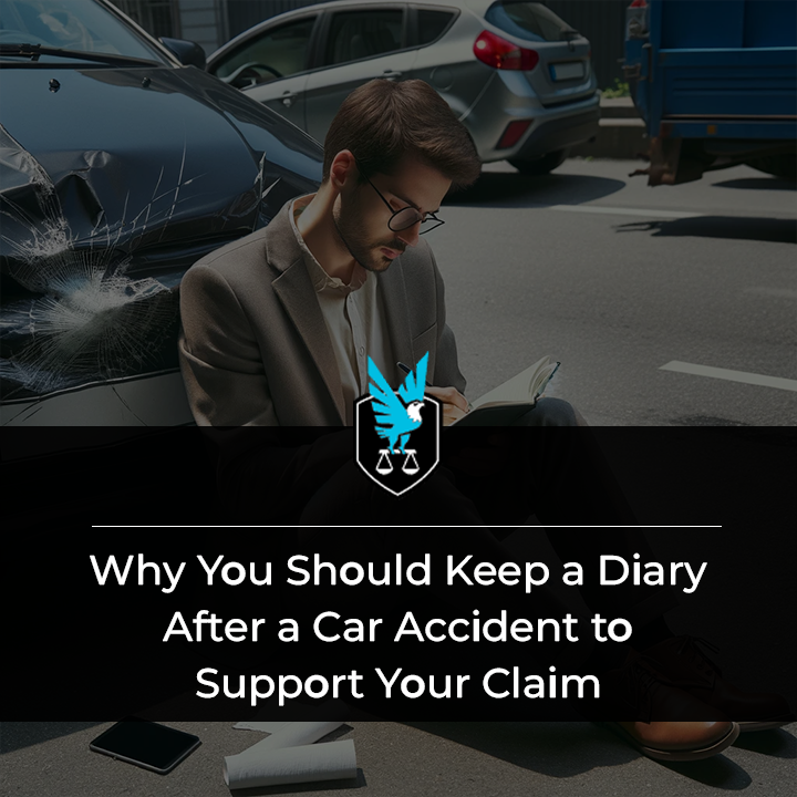 Keeping a post-accident diary for claims.