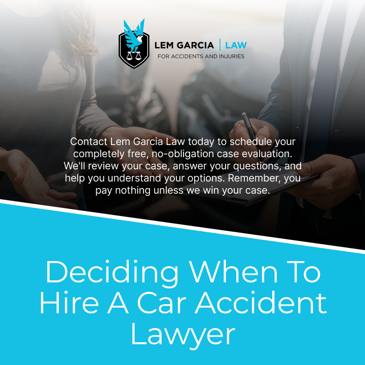 Deciding When to Hire a Car Accident Lawyer